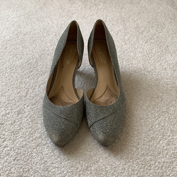 Silver Sparkly Heels - Picture 1 of 8